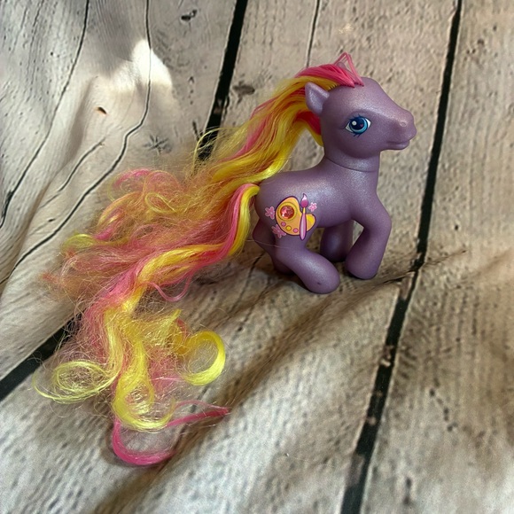 Vintage My Little Pony Gen 3 Dibble Dabble Artist Super Long Hair Hasbro GUC - Picture 1 of 5